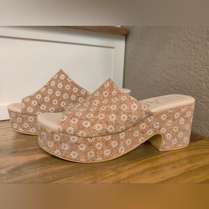 Beach by Matisse Cork Floral Platform Sandals